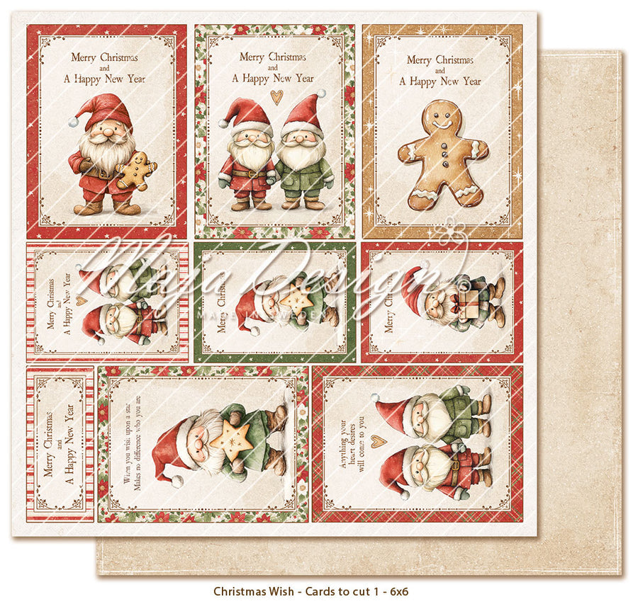 NYHET! Maja Design - Christmas Wish - Paper Pack - 6 x 6"