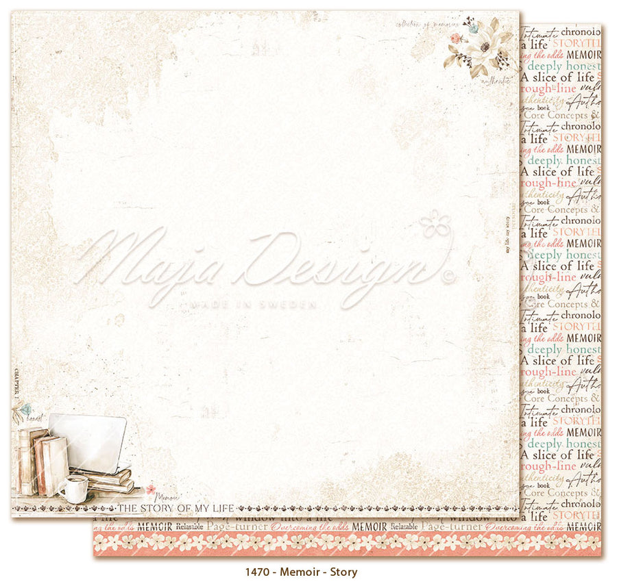 Forhåndsbestill ! Kommer snart! 
NYHET! Maja Design - Memoir - 12x12' Collection Pack + monocromes