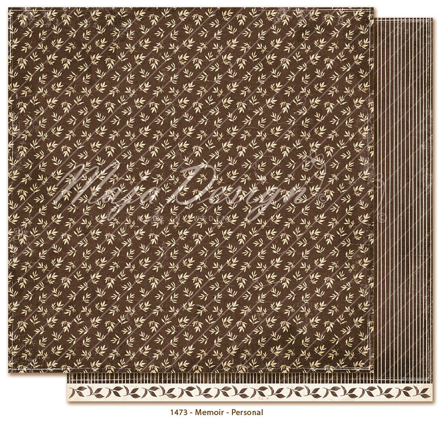 Forhåndsbestill ! Kommer snart! 
NYHET! Maja Design -  Memoir - Personal 12 x 12"