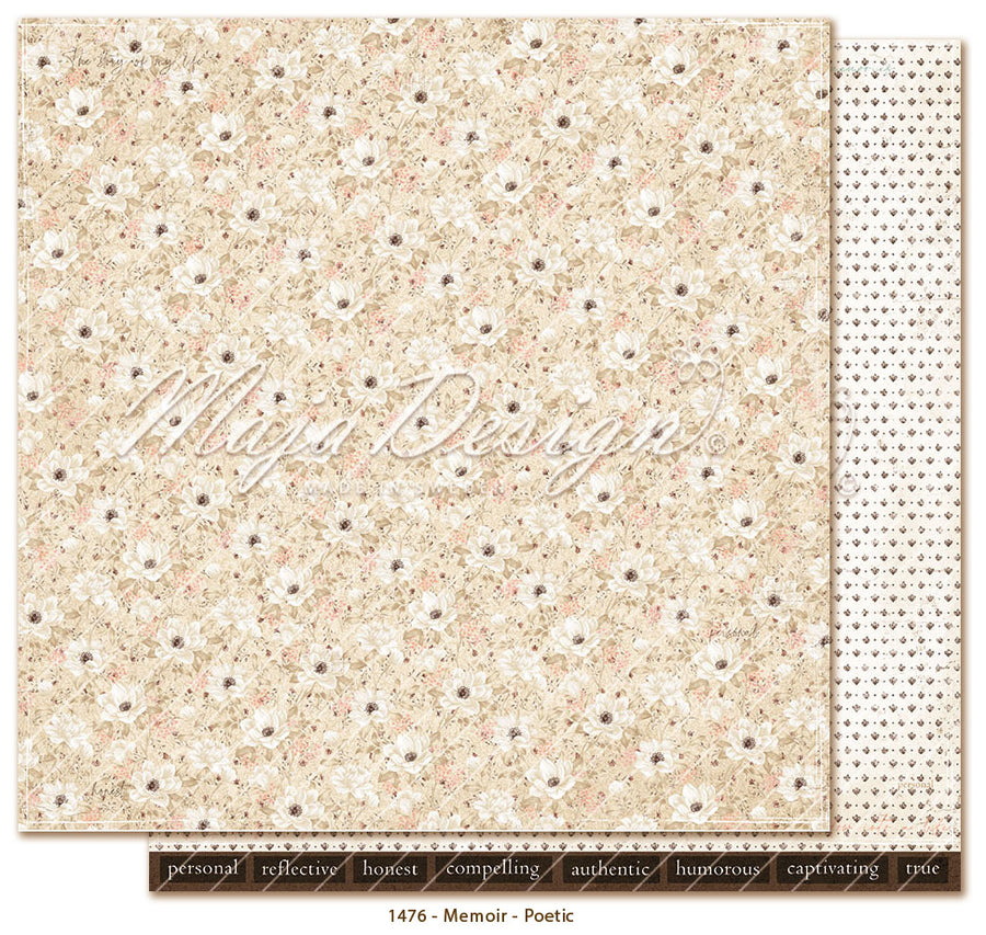 NYHET! Maja Design -  Memoir - Poetic 12 x 12"