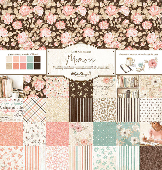 Forhåndsbestill ! Kommer snart! 
NYHET! Maja Design - Memoir - 12x12' Collection Pack + monocromes
