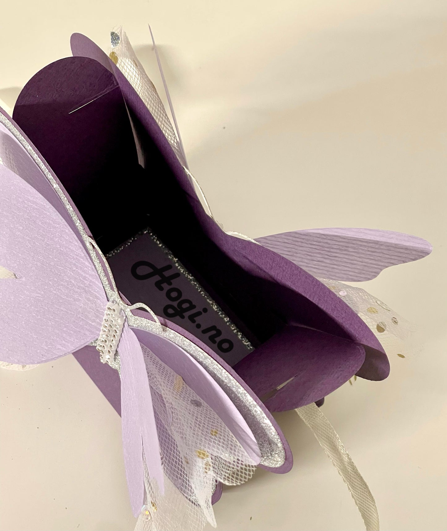 Reprint - ensfarget kartong - Purple rain / dyp lilla -12x12 - 190gms