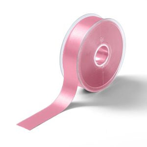 Silkebånd/ satinbånd 25mm - lys rosa