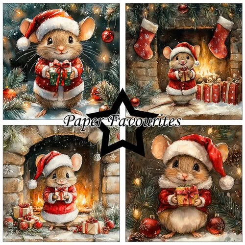 NYHET! Arkpakke - Christmas Mouse  6x6 Inch Paper Pad (PF590)