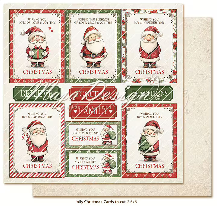FORHÅNDSBESTILL NÅ! NYHET! Maja Design - Jolly Christmas - Collection pack - 6x6'