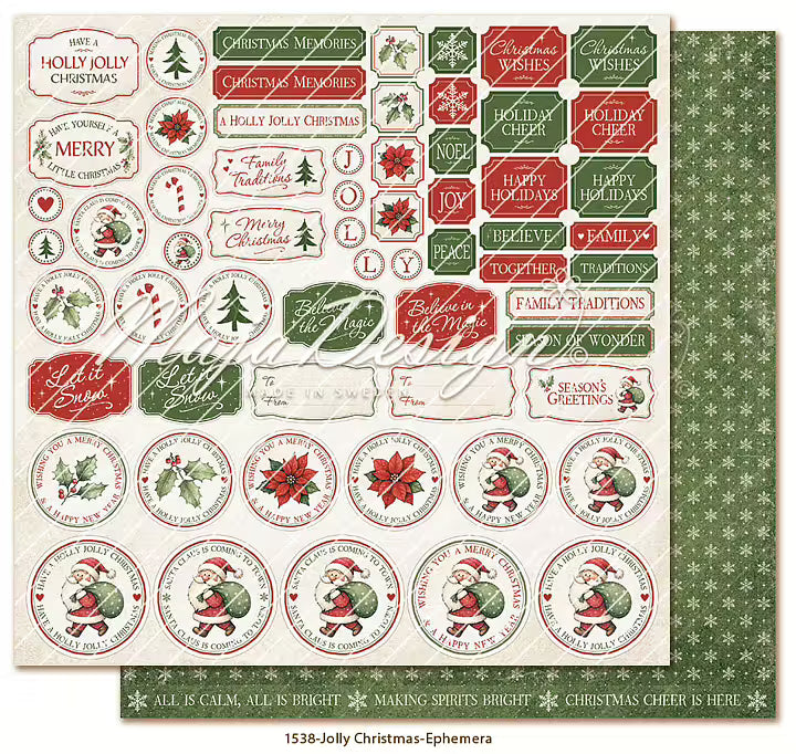 FORHÅNDSBESTILL NÅ! NYHET! Maja Design - Jolly Christmas - Collection pack - 12x12'