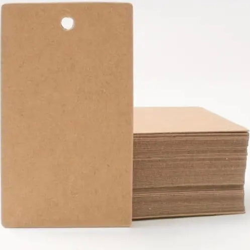 Tags - kraft - 9x5 cm, 20 stk.