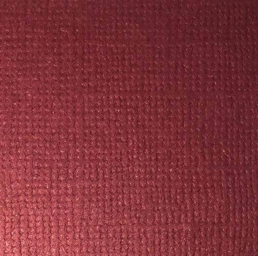 Reprint - Ensfarget kartong - Wine / vinrød - 12x12 190gms