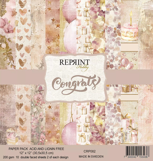 NYHET! Reprint- Congrats Collection Paperpack- 12x12