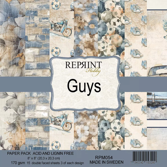 NYHET! Reprint Paperpack - Guys Collection Paperpack - 8 X 8