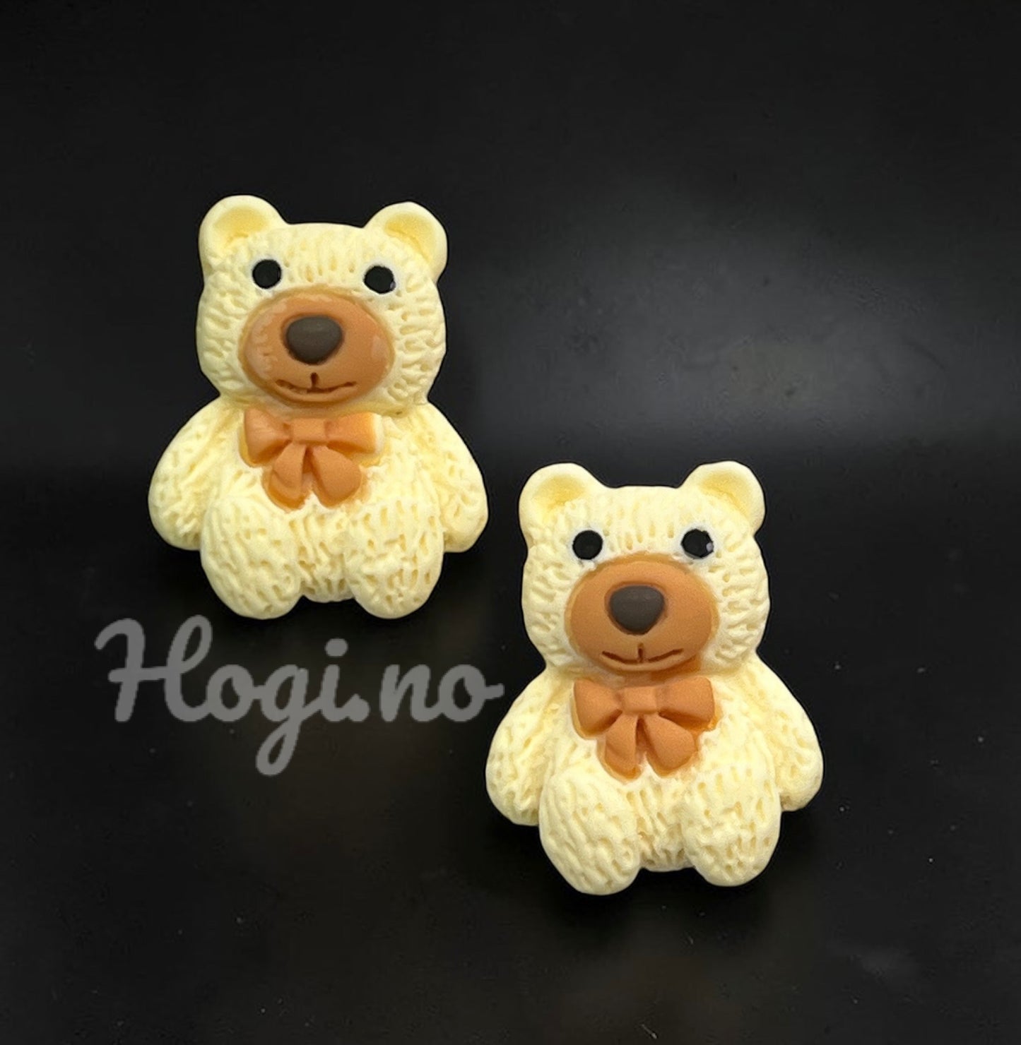 Charms - miniatyr - Teddybjørn / kosebamse / bamse 2stk