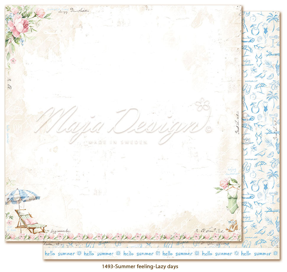 NYHET! Maja Design - Summer feeling - 12x12' Collection Pack + monocromes