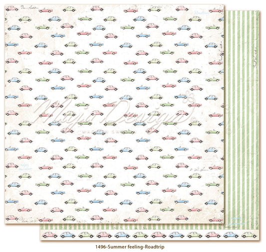 NYHET! Maja Design -  Summer feeling -  Roadtrip - 12 x 12"