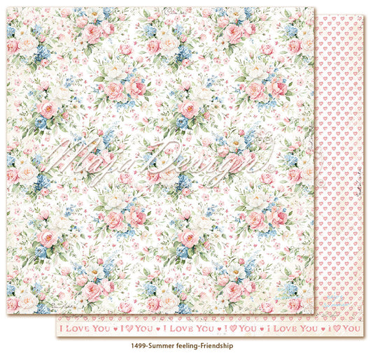 NYHET! Maja Design -  Summer feeling -  Friendship - 12 x 12"