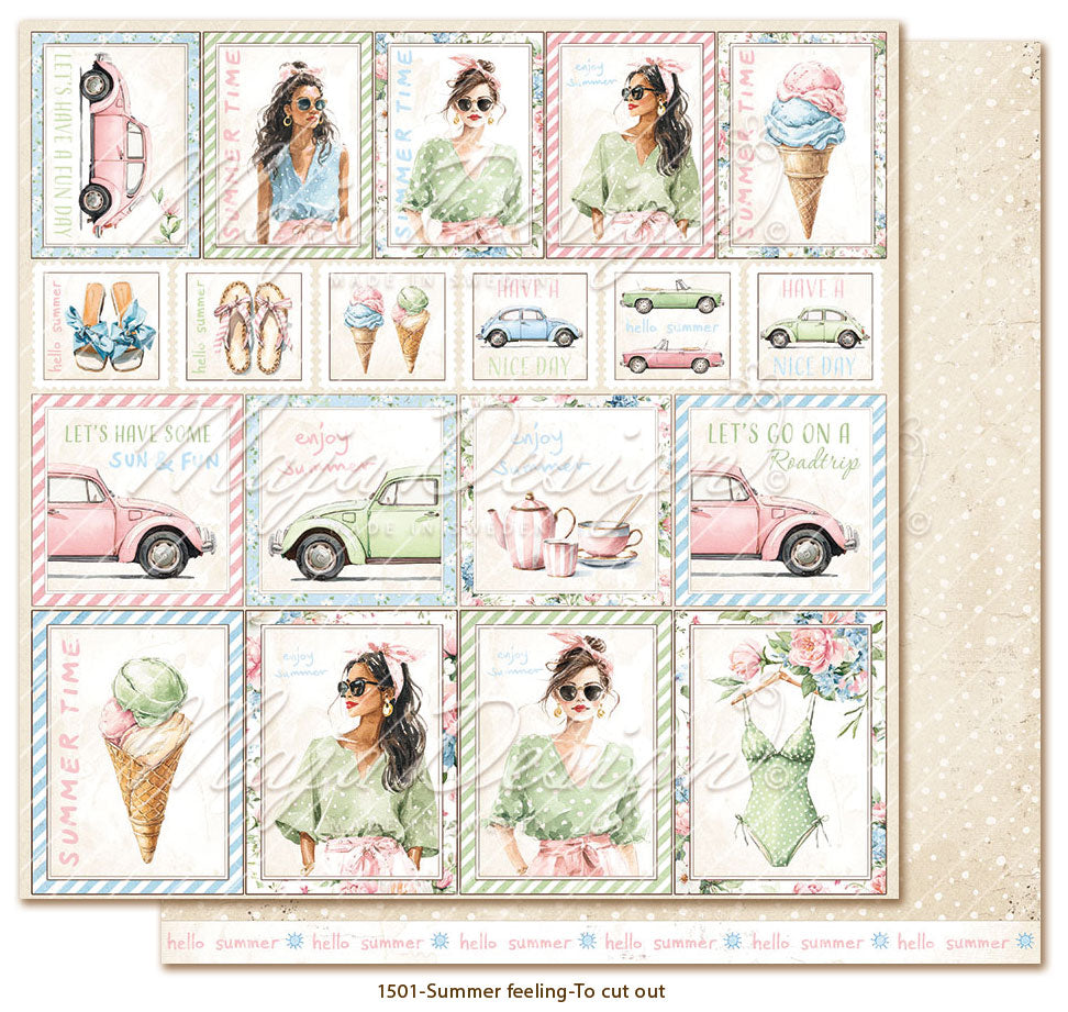 NYHET! Maja Design - Summer feeling - 12x12' Collection Pack + monocromes