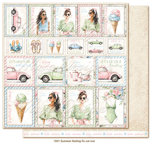 NYHET! Maja Design -  Summer feeling -  To cut out - 12 x 12"
