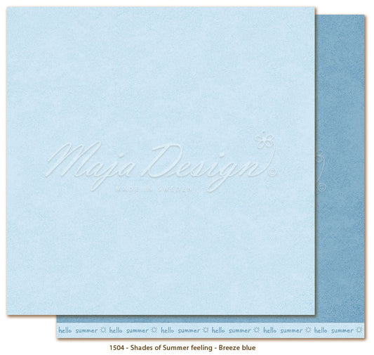 NYHET! Maja Design - Summer feeling - Breeze blue - monocromes  12x12'