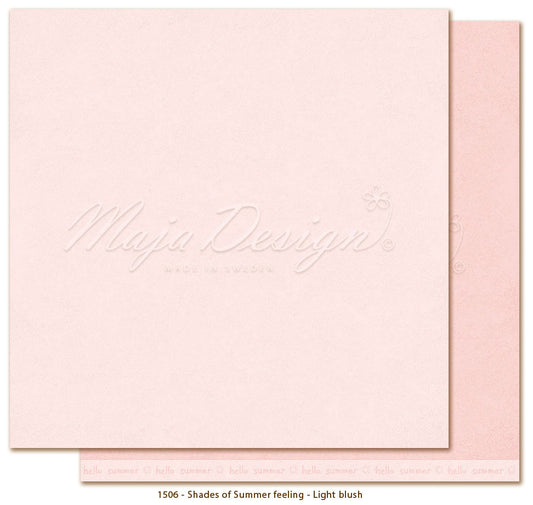 NYHET! Maja Design - Summer feeling - Light blush - monocromes  12x12'