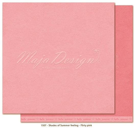 NYHET! Maja Design - Summer feeling - Flirty pink - monocromes  12x12'
