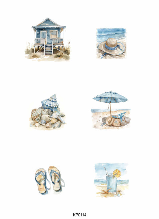 NYHET! Reprint klippark - At the sea - A4 KP0114