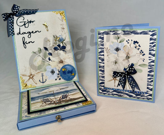 Hobbypakke/ hobbykit - Staffelikort med gøyal pop-up i skuffen.