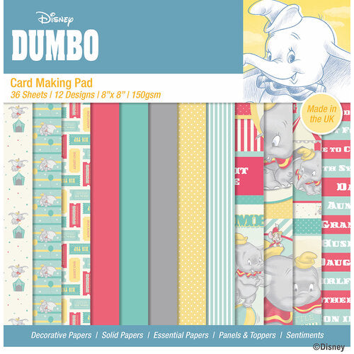 Arkpakke mønsterark - Dumbo 8x8 Inch Card Making Pad (DYP0068)