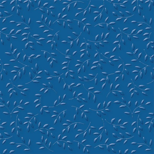 Servietter - lunsj - 33x33cm - mørk blå - med blad struktur