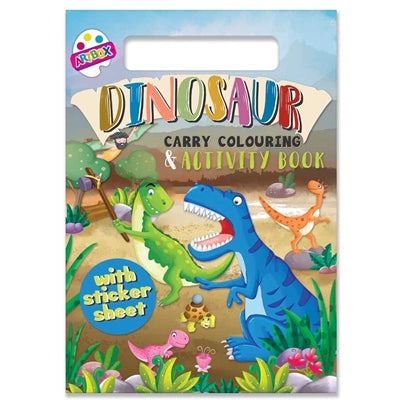 Aktivitetsbok med håndtak - Dinosaur