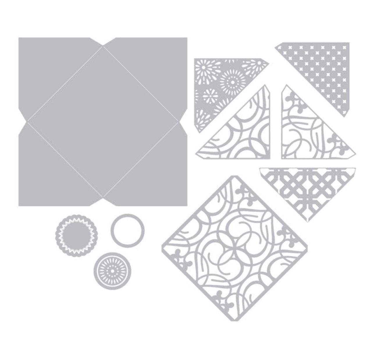 SALG!! Sizzix Thinlits Plus - Konvolutt-die.
