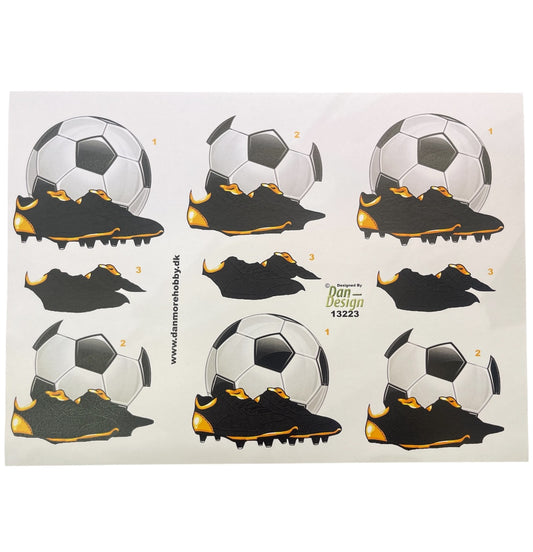 3D klippark - Fotball og fotballsko