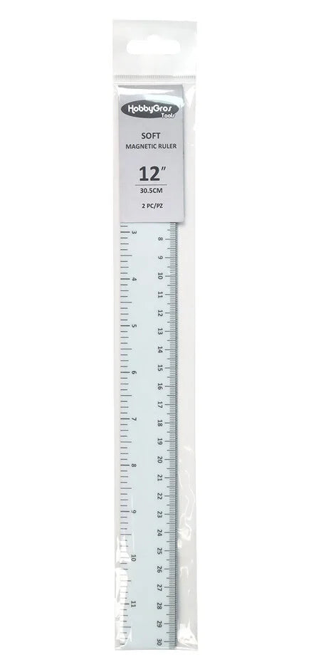 Hobbygros - Soft Magnetic Ruler 12 Inch (2pcs) (HGT019)