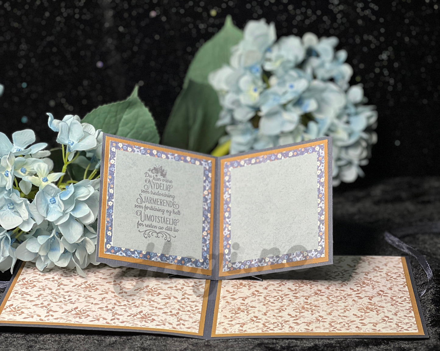 Hobbypakke / hobbykit -  kort med POP-UP kort