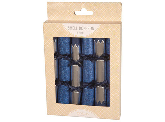 KNALLBON-BON - mørk blå med sløyfe 2ass 15cm 6 stk