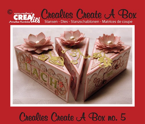 Crealies Create A Box Mini Dies No. 05 Piece of Cake/ kakestykke eskedie