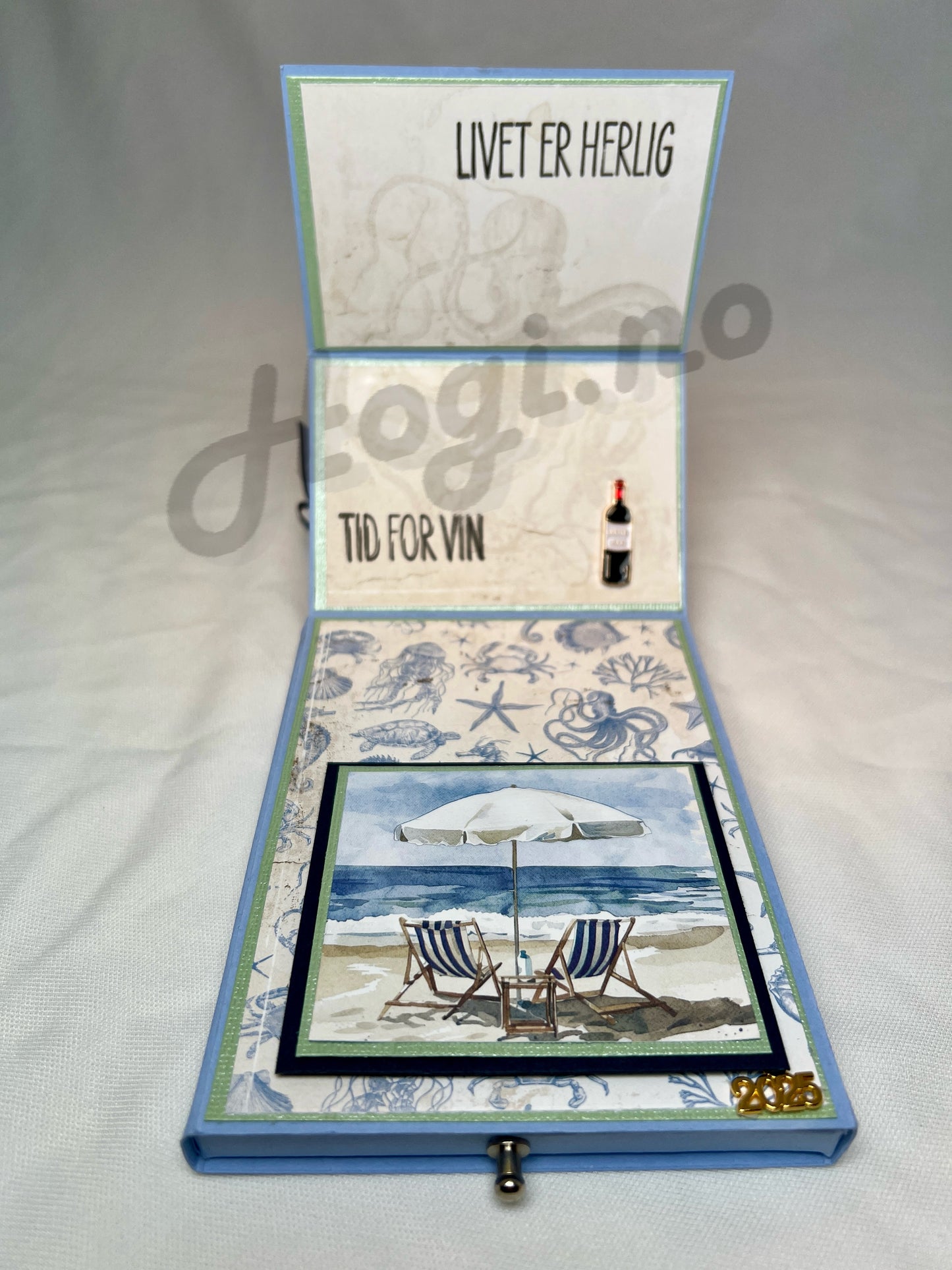 Hobbypakke/ hobbykit - Staffelikort med gøyal pop-up i skuffen.