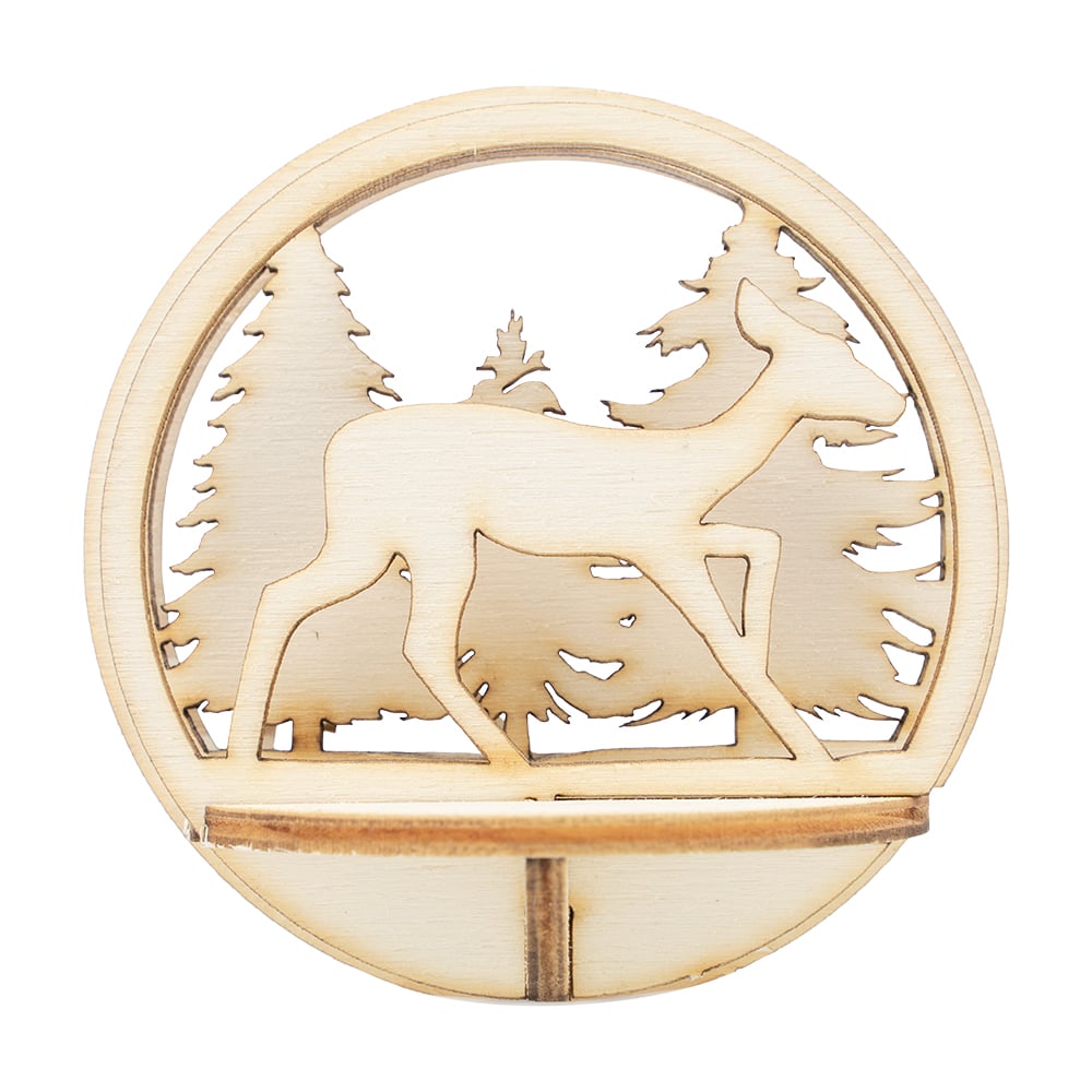 3D Figursett i tre til julekuler - 10 ulike motiver å velge i, passer til julekule Ø: 80mm