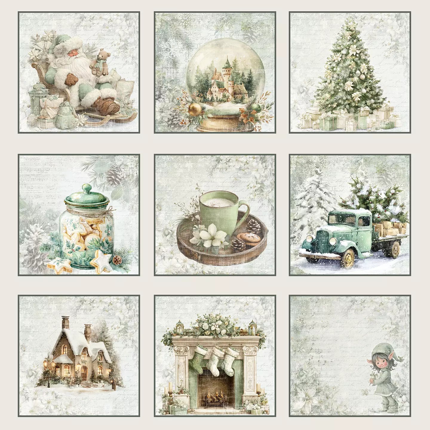 NYHET! Reprint  - Home for christmas Collection - 6x6