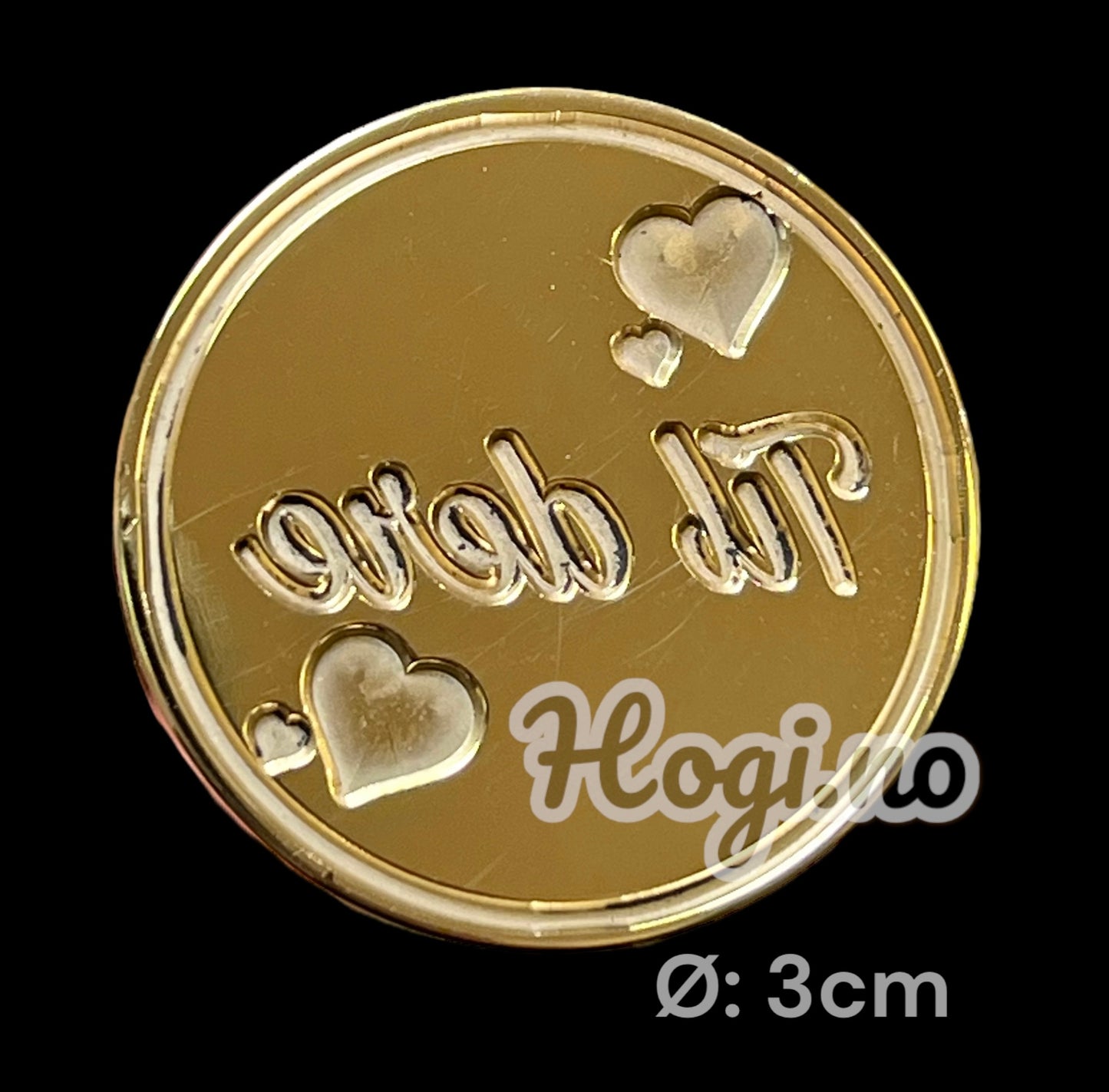 EKSKLUSIV NYHET! Hogi.no’s design:  «Til dere » lakkseglstempel. Komplett -stempel med håndtak