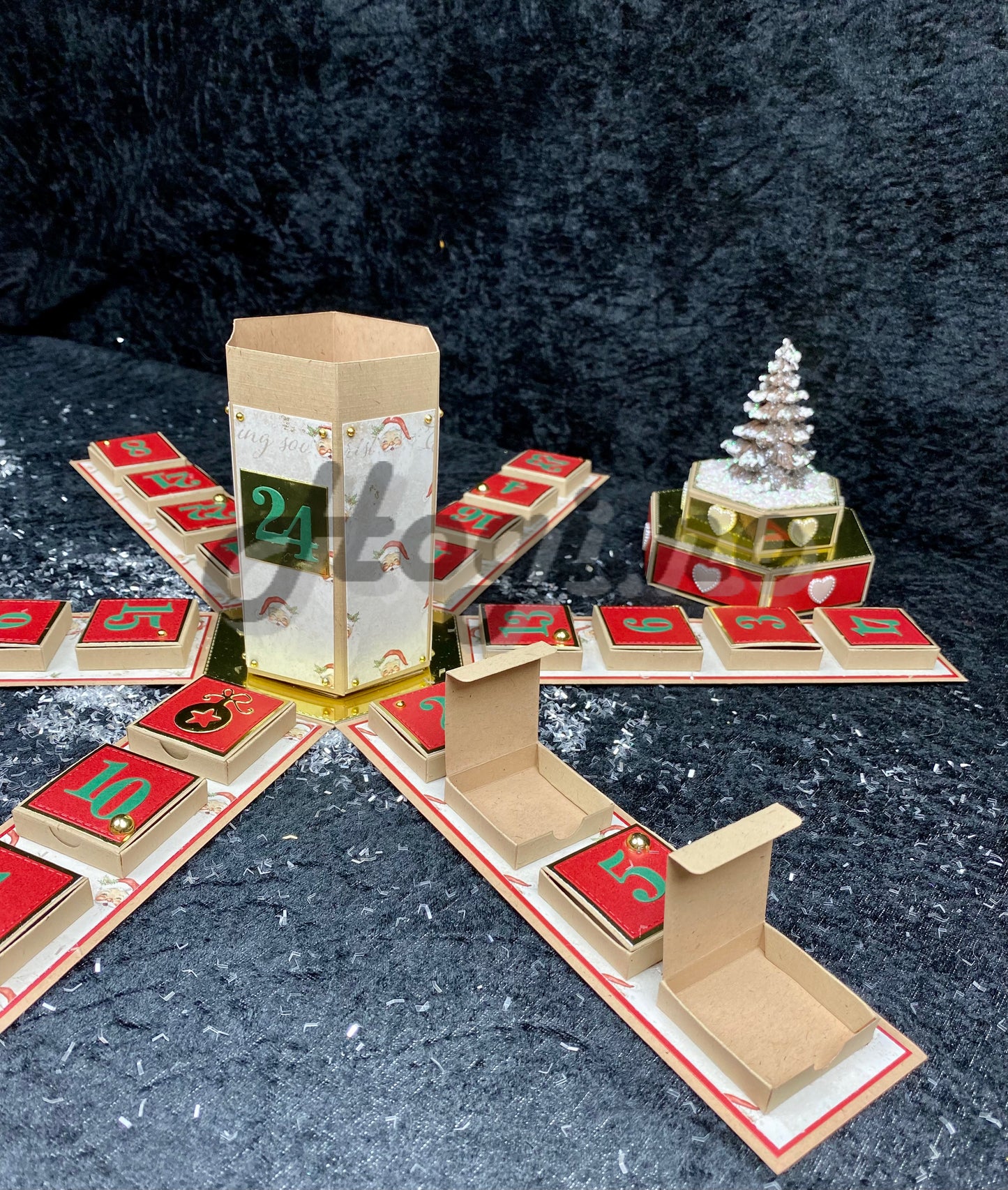 Hobbypakke - julekalender / adventskalender sekskantet