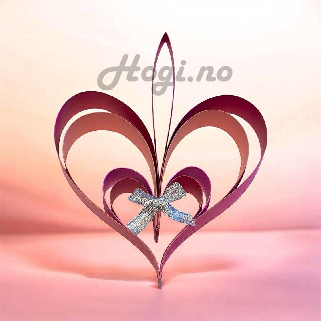 💗✨ NYHET! DIY Hobbypakke – Hjertelenke & Hjerte-dekor ✨💗