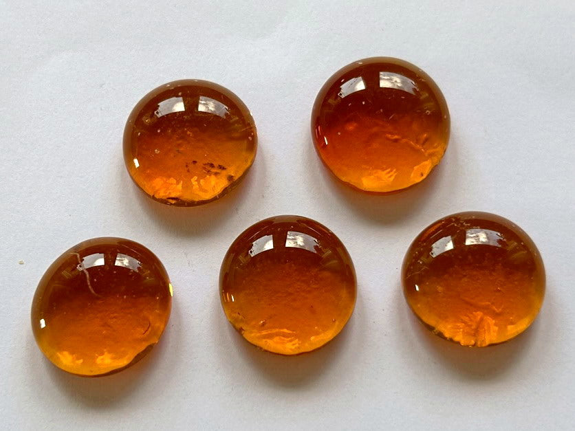 Glass deco - pumpkin