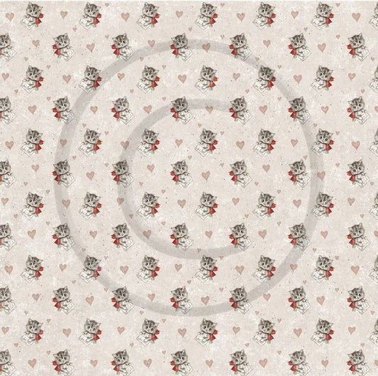 Papirdesign Mønsterark 12´x12´ - Hjem til jul - Julepus  -  PD18493