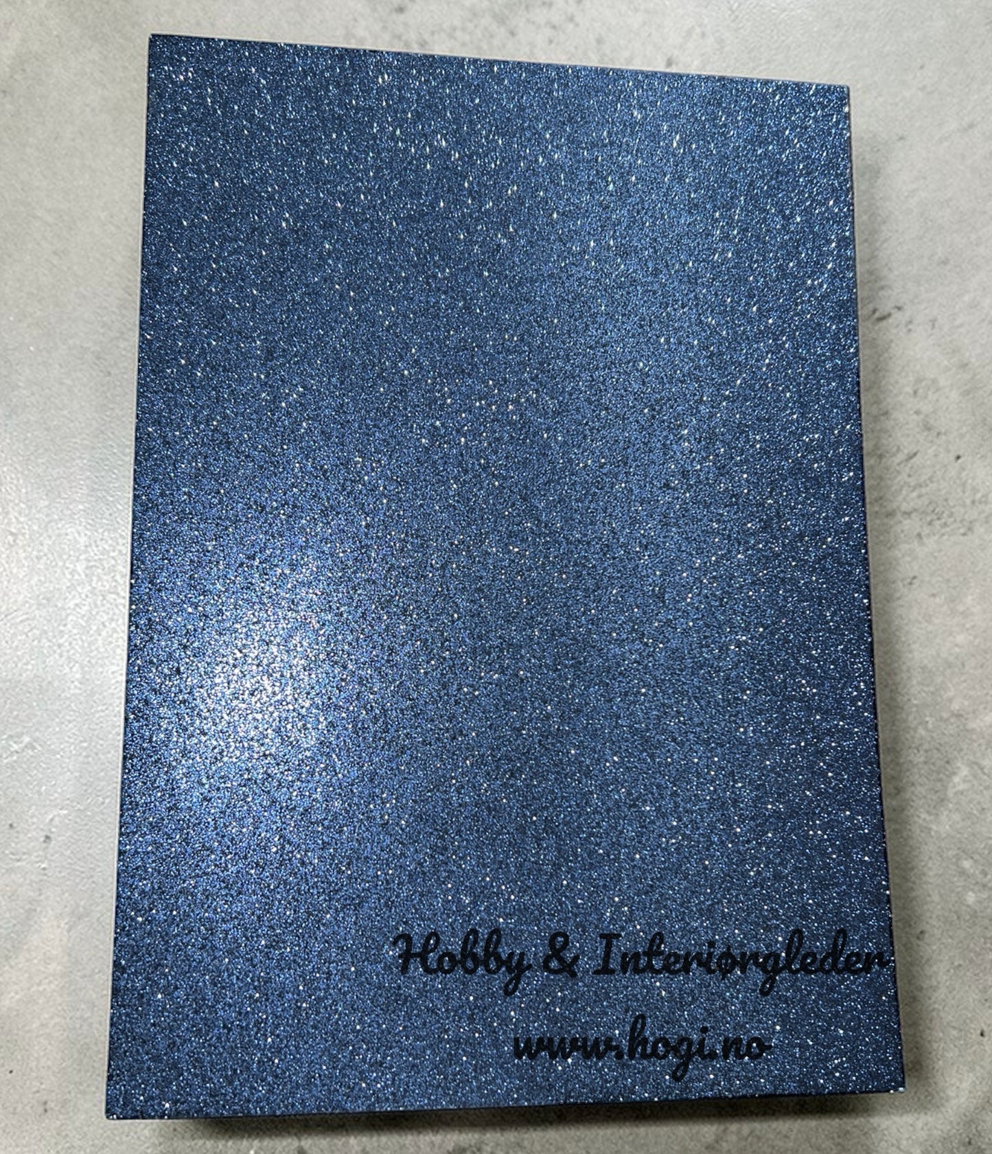 A4 - Glitterkartong -  Midnight Blue