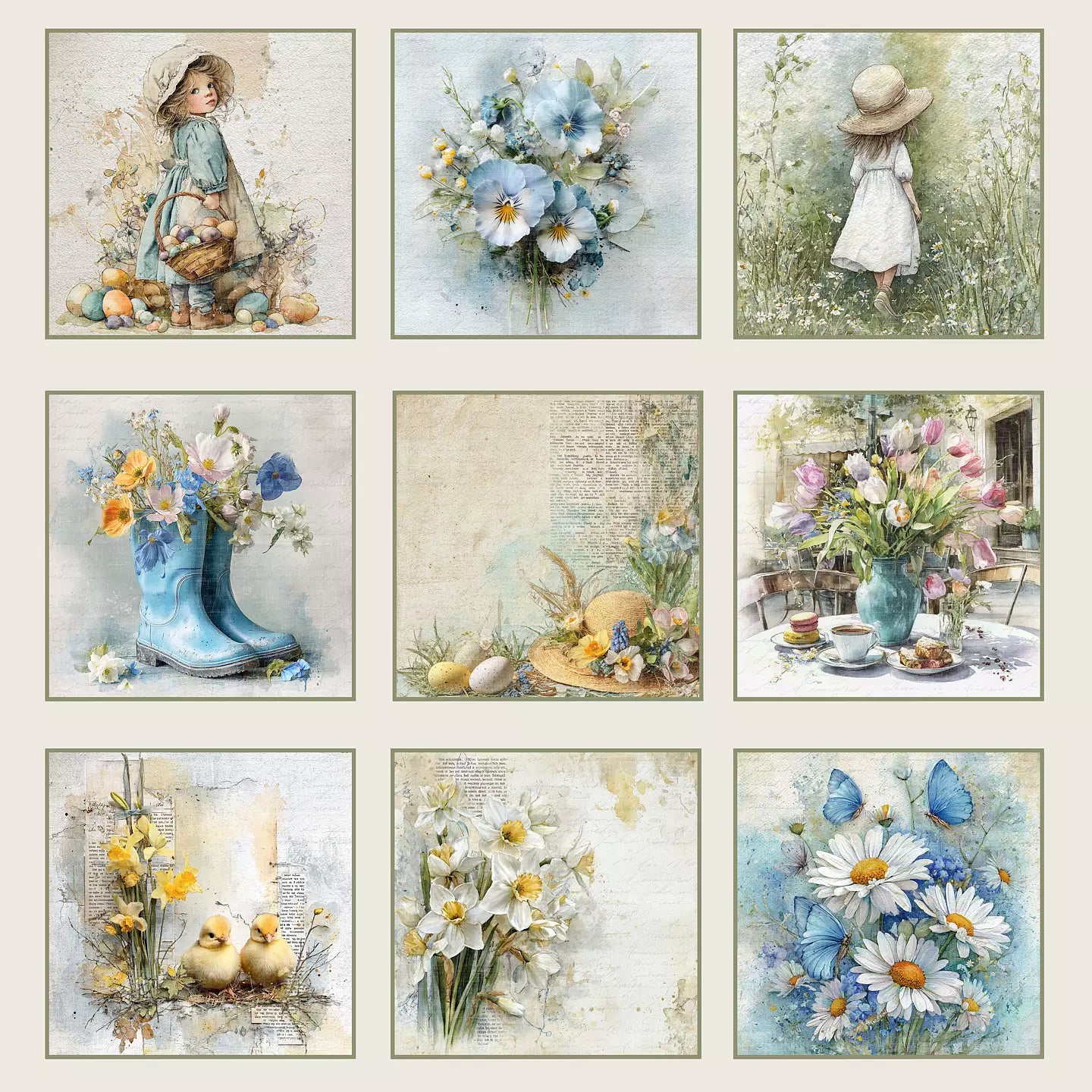 NYHET! Reprint  -  Hello Spring Collection -8x8- RPM076