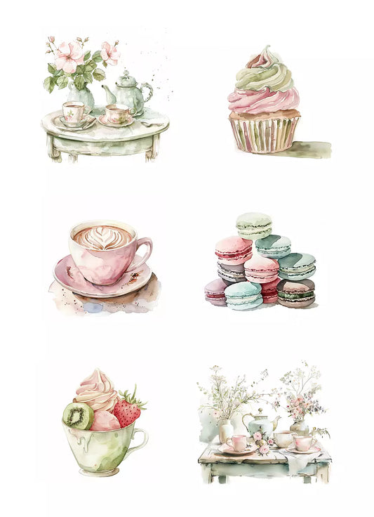 Reprint klippark -Girly fika