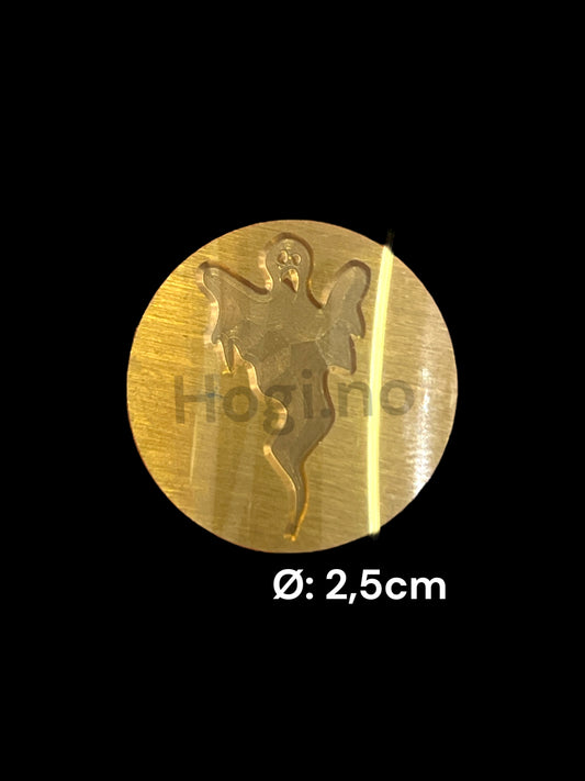 Lakkstempel - wax sealing coin - spøkelse 👻 - til lakkstempel segl