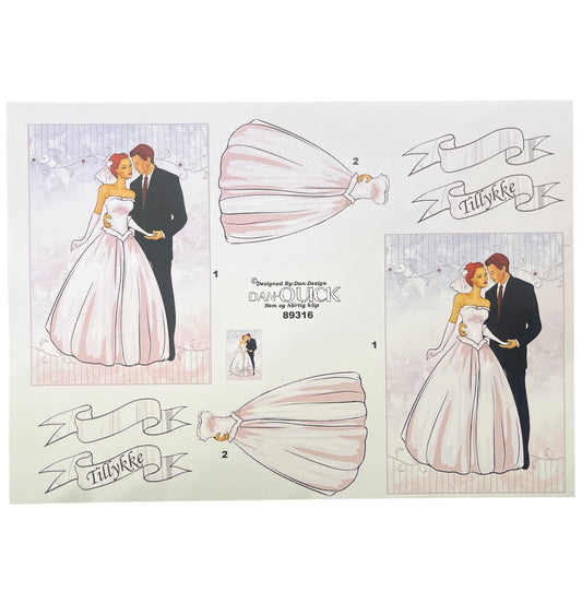 3D klippark - Brudepar