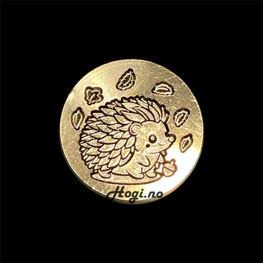 Lakkstempel- wax sealing coin - Søteste pinnsvin - til lakkstempel segl