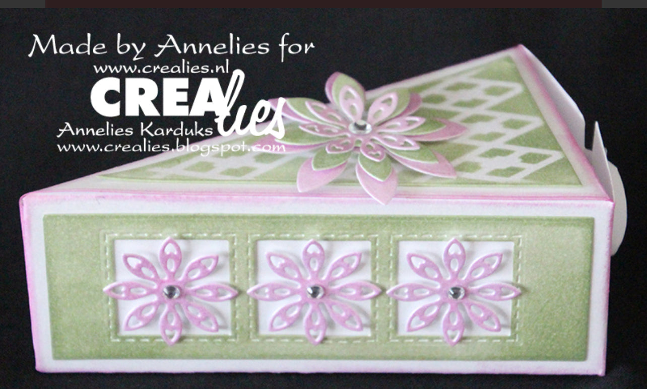 Crealies Create A Box Mini Dies No. 05 Piece of Cake/ kakestykke eskedie