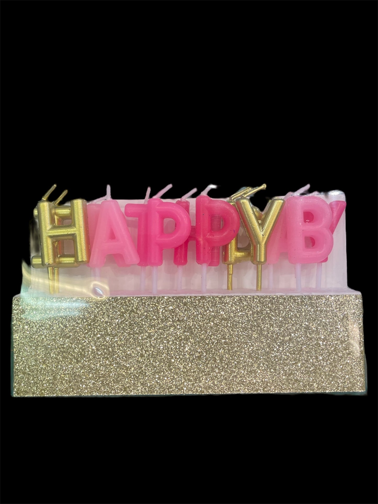 Kakelys - «HAPPY BIRTHDAY» - velg farge - H=30mm